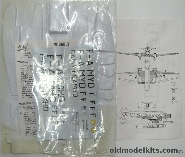 VLE Models 1/72 Wilbault-Penhoet 282.T12 or 283.T12 - Bagged plastic model kit